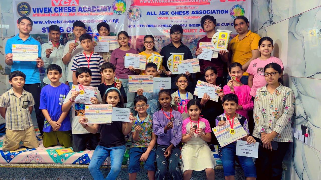 Surinder wins Khelo Jammu Independence Chess Cup 